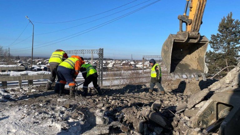 В Мегете возобновился капитальный ремонт виадука